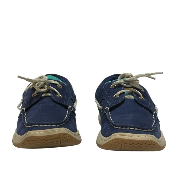 🔥SALE🔥TOMMY HILFIGER WOMENS TW SASSI NAVY  PLAID CASUAL BOAT SHOE SZ 8 M - Picture 4 of 10